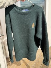 Vintage Polo Ralph Lauren Crest 100 Wool Knit Sweater Size Extra Large