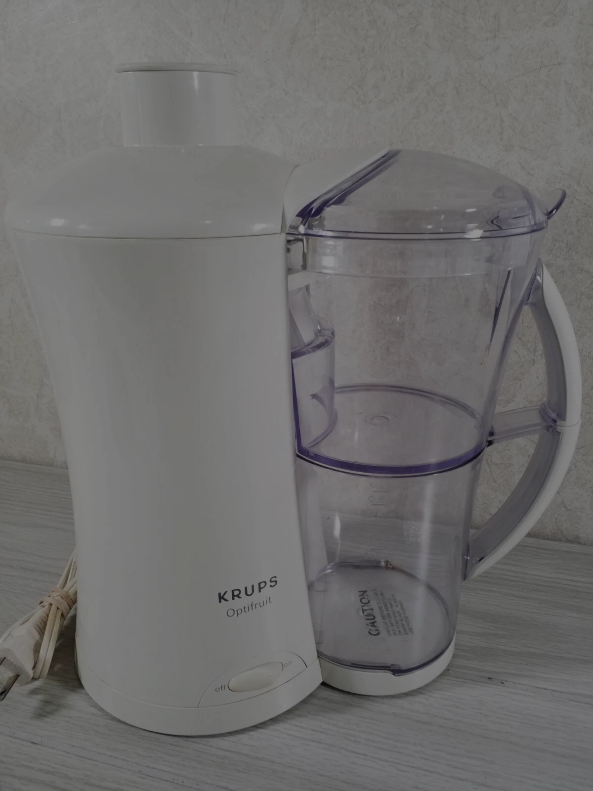 Krups Electric Optifruit Juicer Model 291 13''tall Made In Spain.