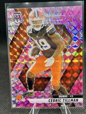 2025 Panini Mosaic - Cedric Tillman #197 Camo Pink Mosaic Prizm