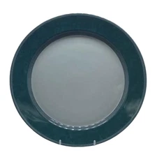 Dansk Gridworks Green Chop Plate 13" Portugal White w/ Green Trim Discontinued