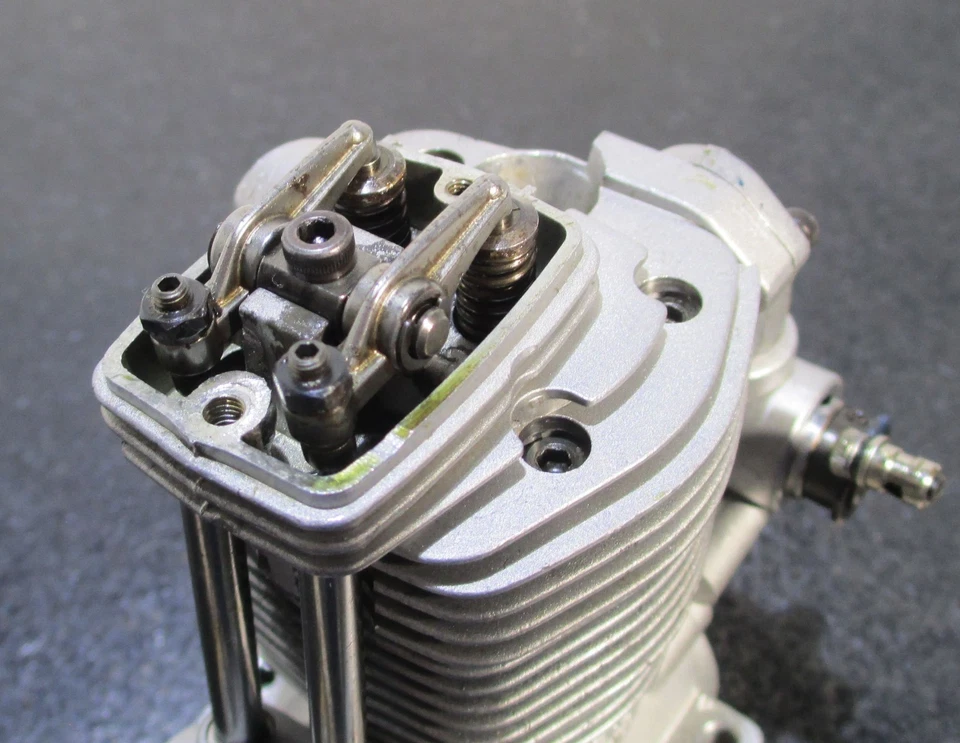 O.S. FS-91S 14.95cc 4-cycle glow engine with muffler For R/C Airplane Used f/s - Image 3 of 4