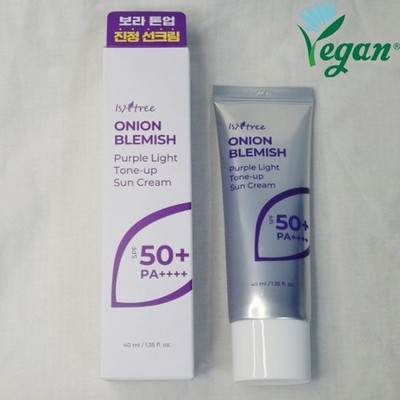 ISNTREE Onion Blemish Purple Light Tone-Up Sun Cream 40ml SPF50+ PA++++ K-Beauty