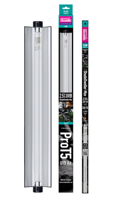 Arcadia ProT5 ShadeDweller Max 2,5% UV-B Kit 14W Terrarium Lampe Schlange Geckos