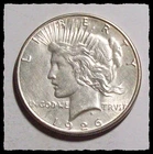 1926-S  PEACE DOLLAR Choice AU  #37D12