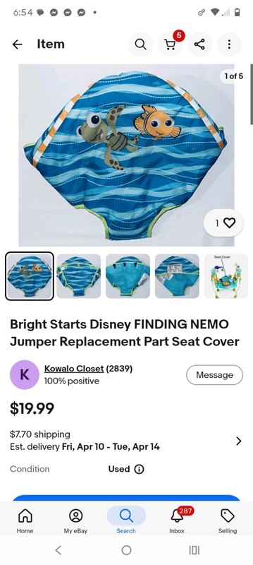 Finding Nemo Sea of Adventures Jumper Bouncer Replacement Parts