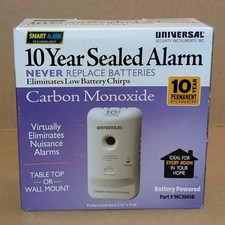 USI Carbon Monoxide 10yr. Tamper Proof Sealed Battery Smart Alarm New In Box