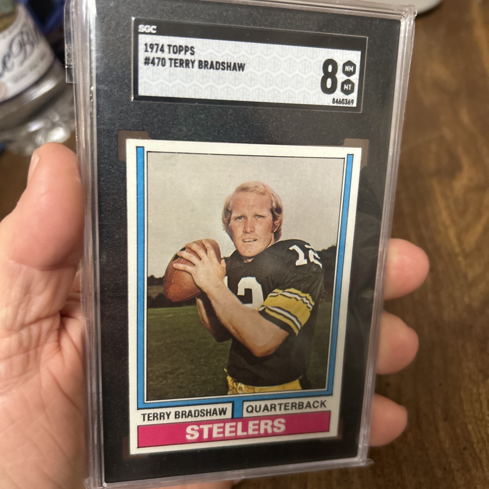 1974 Topps Terry Bradshaw #470 SGC 8 HOF