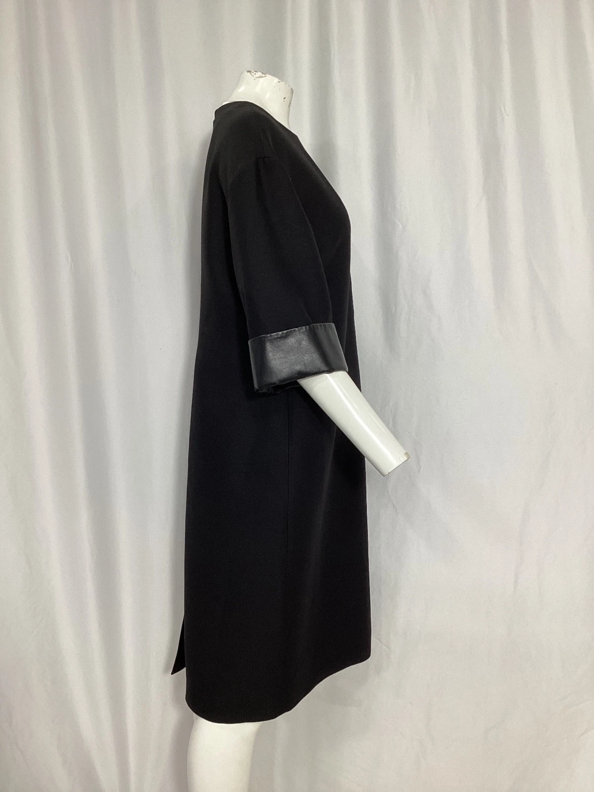 Abito midi Valentino in lana donna nero taglia 46