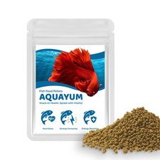 Betta Food Pellets, 1 mm Color Enhancer Floating Feed, Balanced Diet for Happ...