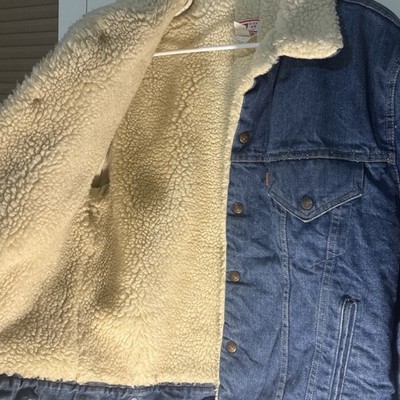 Vintage 1970s Levi's Orange Tab Sherpa Denim Jacket – Made in USA