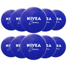 10 Pack - Nivea Creme Body, Face  Hand Moisturizing Cream, 1.0 oz