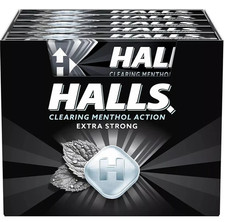 20 X Halls Extra Strong Original Menthol Flavour Vapour Action Sweets