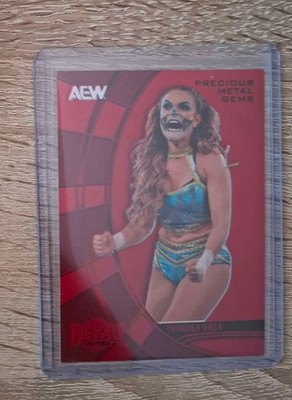 Thunder Rosa Precious Metal Gems Red /100 AEW Sky Box Metal Universe 2025