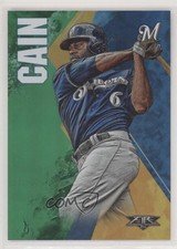 2019 Topps Fire Green 162/199 Lorenzo Cain #30 0p0
