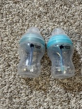 Tommee Tippee Baby Bottles 9oz Lot of 2 Anti Colic BPA Free