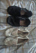 Ladies Tom's Shoes X2 Pairs Size 4