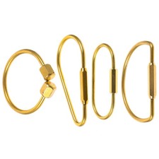 4 PCS Keychain Accessories Keyrings for Crafting Convenient Split