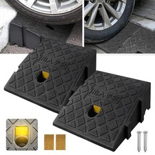 2Pcs/Set 11CM Height Curb Ramp Portable Ramps For Cars Wheelchair Steps Mobility