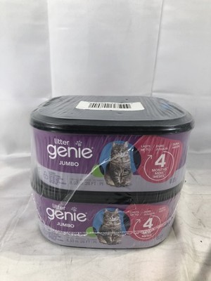 Litter Genie Jumbo Refill 2pk Cat Odor Control Lasts 4 Months 
