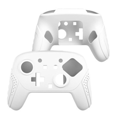 Für Nintendo Switch 2 Rutschfeste Silikonhülle für Pro Gaming Controller Weiß