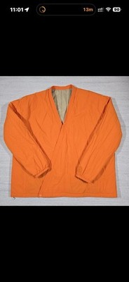 Kith Jerome Reversible Cross Front Puffer Jacket Mens Xxl Beige/Orange