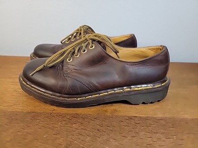 Vtg made in England Brown Leather Oxfords 4 Eye Doc Dr. Martens UK 5, US men's 6