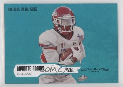2014 Flair Showcase Metal Universe PMG Teal 34/100 Davante Adams Rookie RC 0j6