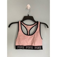 Victoria's Secret PINK Sports Bra Small Pink and Black