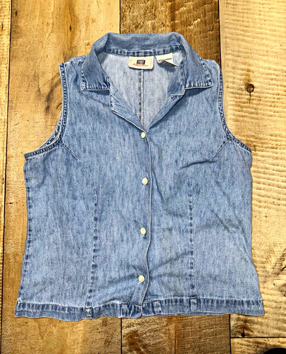 Faded Glory Denim Tops for Women for sale | eBay