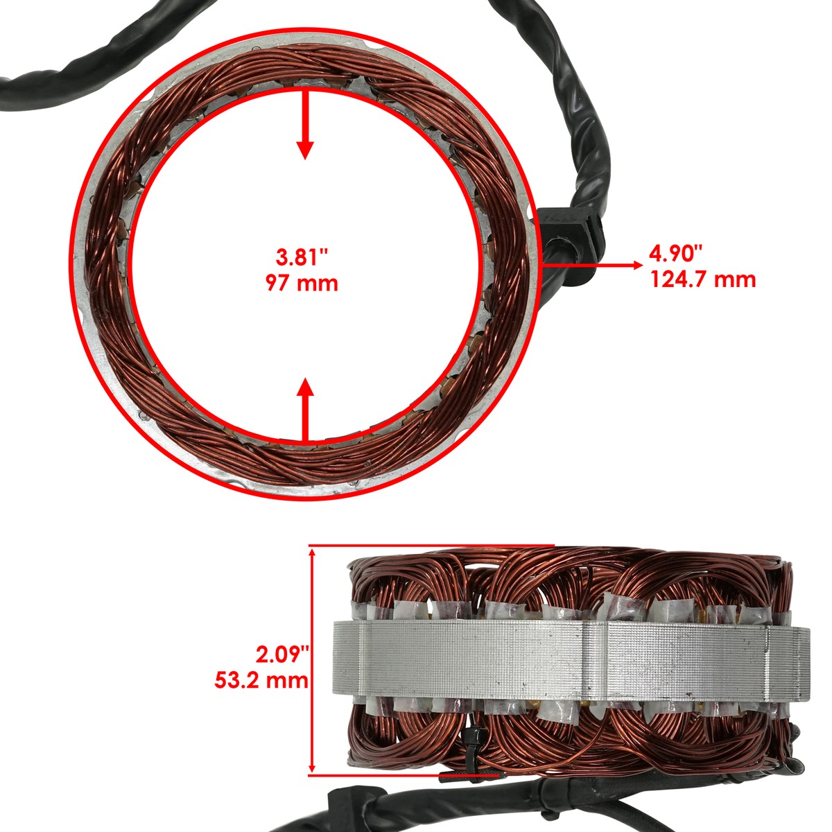 1979-1983 Honda CB750 CB750F/F2/K/KZ Dohc Supersport Stator