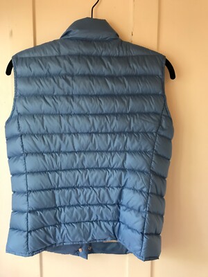 Moncler Liane Quilted Down Blue Puffer Vest Womens Size 1 | eBay