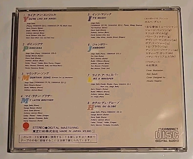 JORGE DALTO & SUPER FRIENDS RENDEZ-VOUS 1983 JAPAN CD CP35
