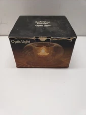 vintage Boda Shop Sweden Optic Light candle holder glass 38497