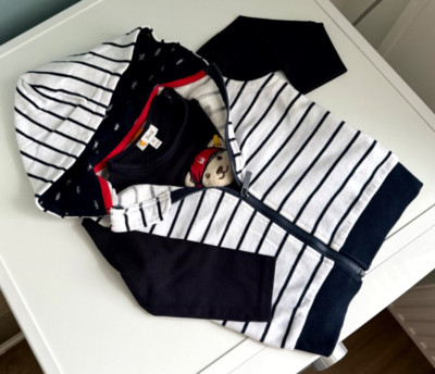 2-Teiler Weste und Sweatshirt Gr. 86/92 (Steiff/Pusblu)