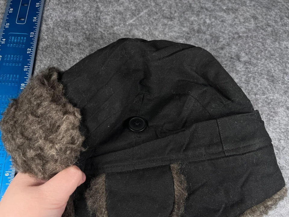 Бини American Eagle Trapper для взрослых черные хлопковые акриловые ушные клапаны из искусственного меха для лыж - Изображение 3 из 4