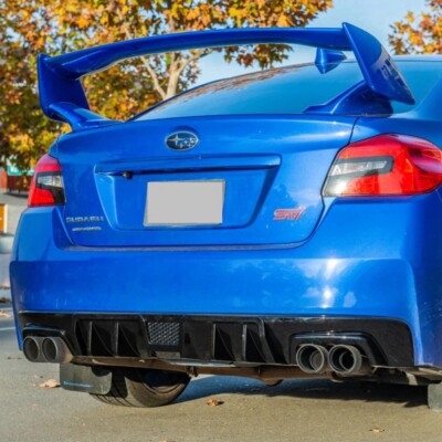2015-21 SUBARU WRX STI PERFORMANCE REAR BUMPER DIFFUSER GLOSS BLACK