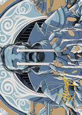 Francobollo Oro Serie Arte ARCHIVIO TRAPPOLA mtg Fuorilegge del Tuono Giunzione