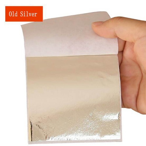 50 Stück Folienblätter Imitation Gold Silber Kupfer Vergoldung Kunsthandwerk ↑ - Bild 29 von 30