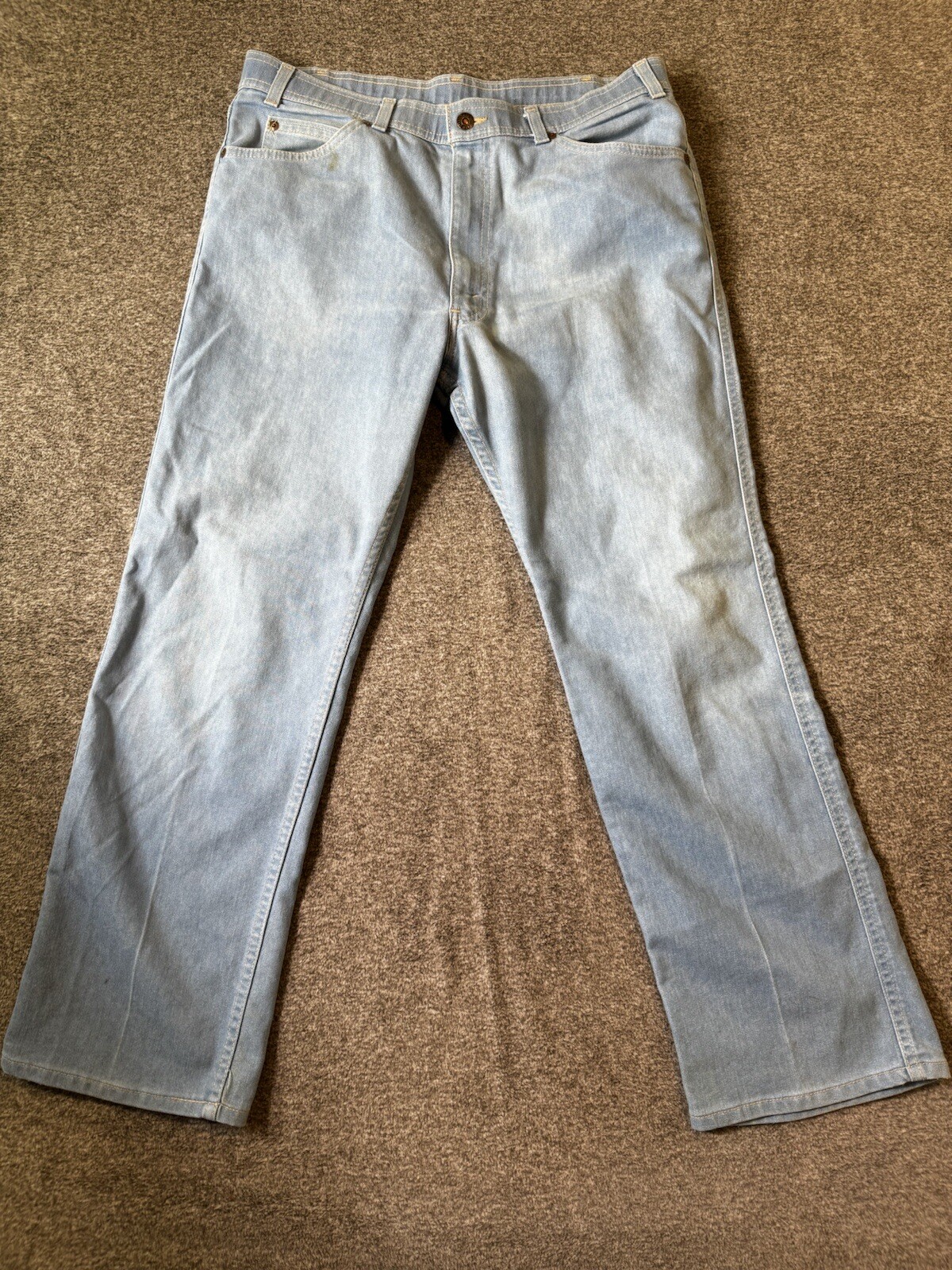 Levi's Action Denim Jeans Mens Sz 36x29 Vintage made In USA Light