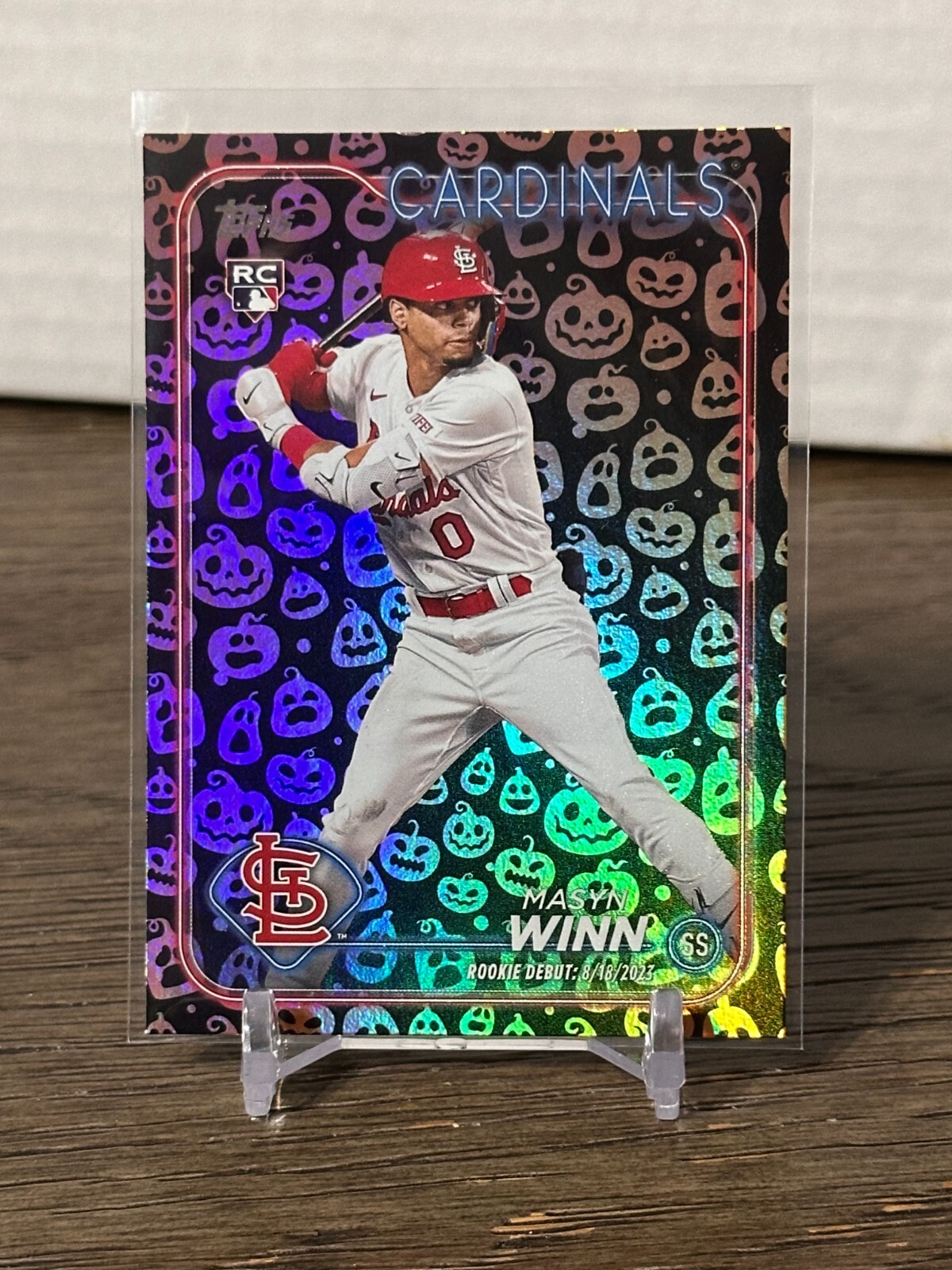 2024 Topps Update Masyn Winn Cardinals Halloween Jack O' Lantern RC Card #US272