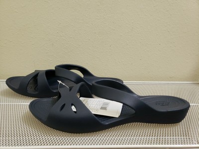 Crocs Iconic Comfort KELLI Women's Navy Blue SANDALS Size 11 NWT 203991-410 | eBay