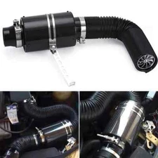 3inch Universal Car Cold Air Filter Feed Enclosed Induction Intake Pipe Hose Kit