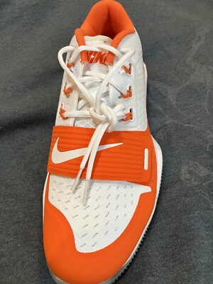 Nike Alpha Menace Turf Low Football Shoes White Orange  display picture 1