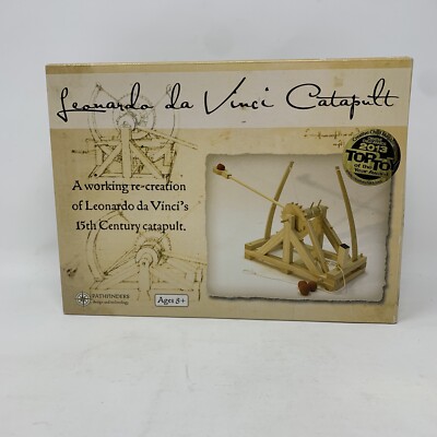 Leonardo Da Vinci Catapult Wooden Construction Craft Kit by Pathfinders  NIB