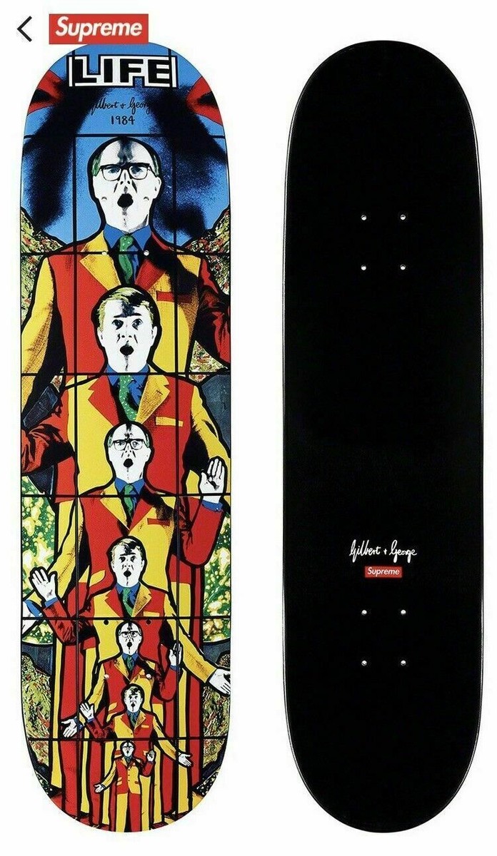 New Supreme Gilbert & George Skateboard Deck Death After Life Set