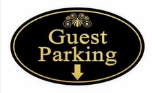 Guest Parking Aluminum Sign HP034