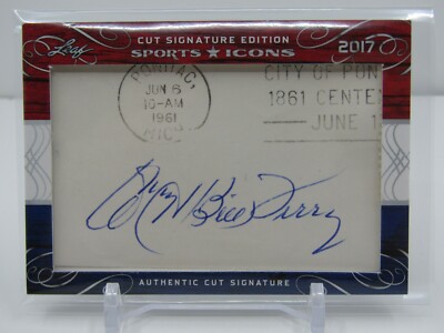 BILL TERRY 2017 SPORTS ICONS CUT SIGNATURE EDITION CUT AUTO! NEW YORK GIANTS!!