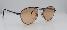 Vintage On-Guard 069 Gunmetal Round Metal Sunglasses FRAMES ONLY