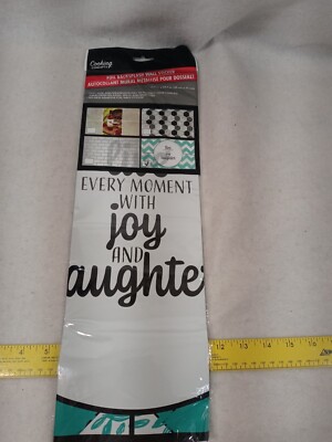 Kitchen Bathroom Foil Backsplash Removable Live Every Moment With Joy Laughter