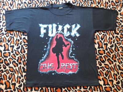 F U / C K * rare A C / D C - Shirt * size LARGE
